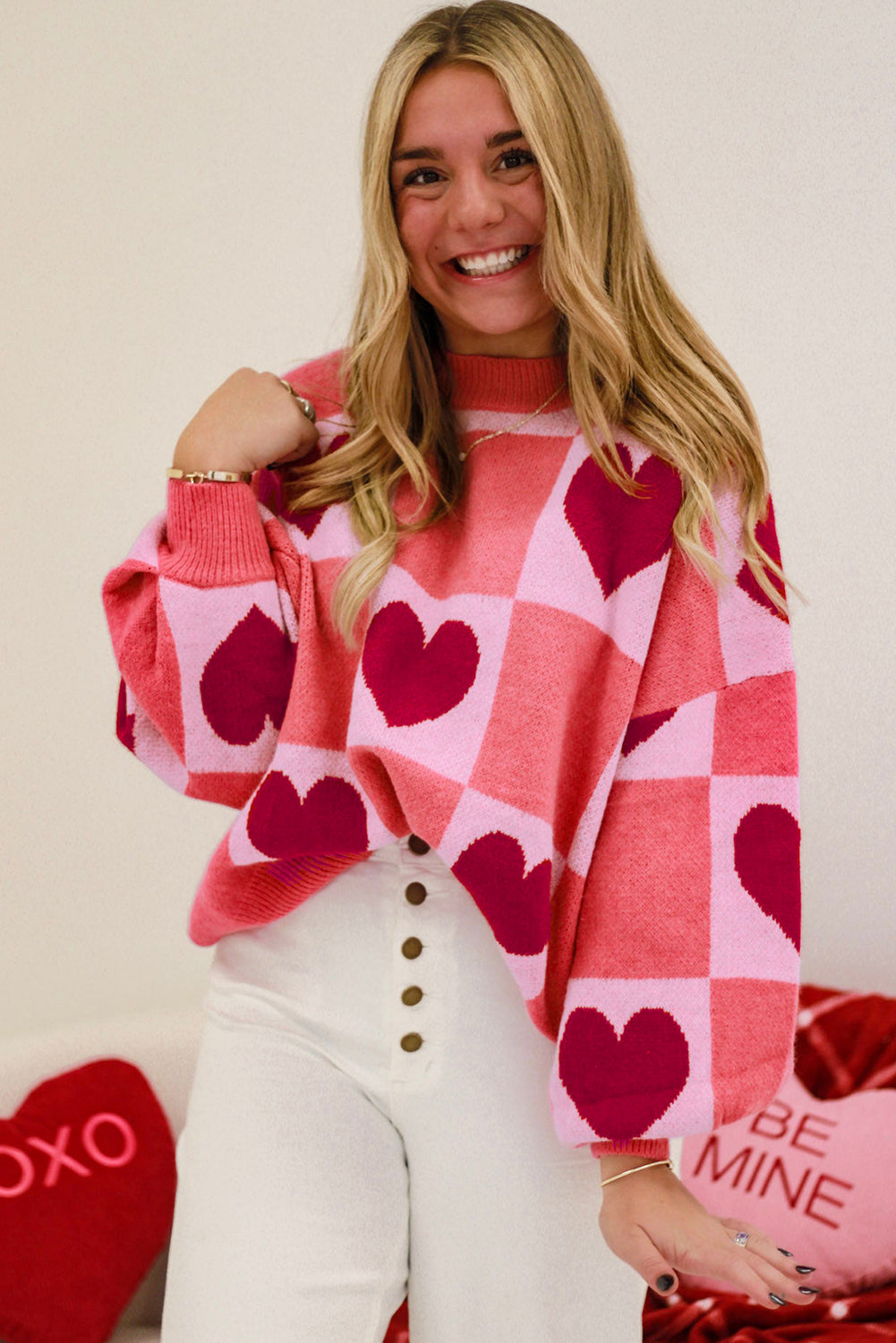 plus size valentine sweater