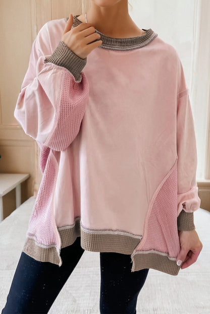 color block sweatshirt