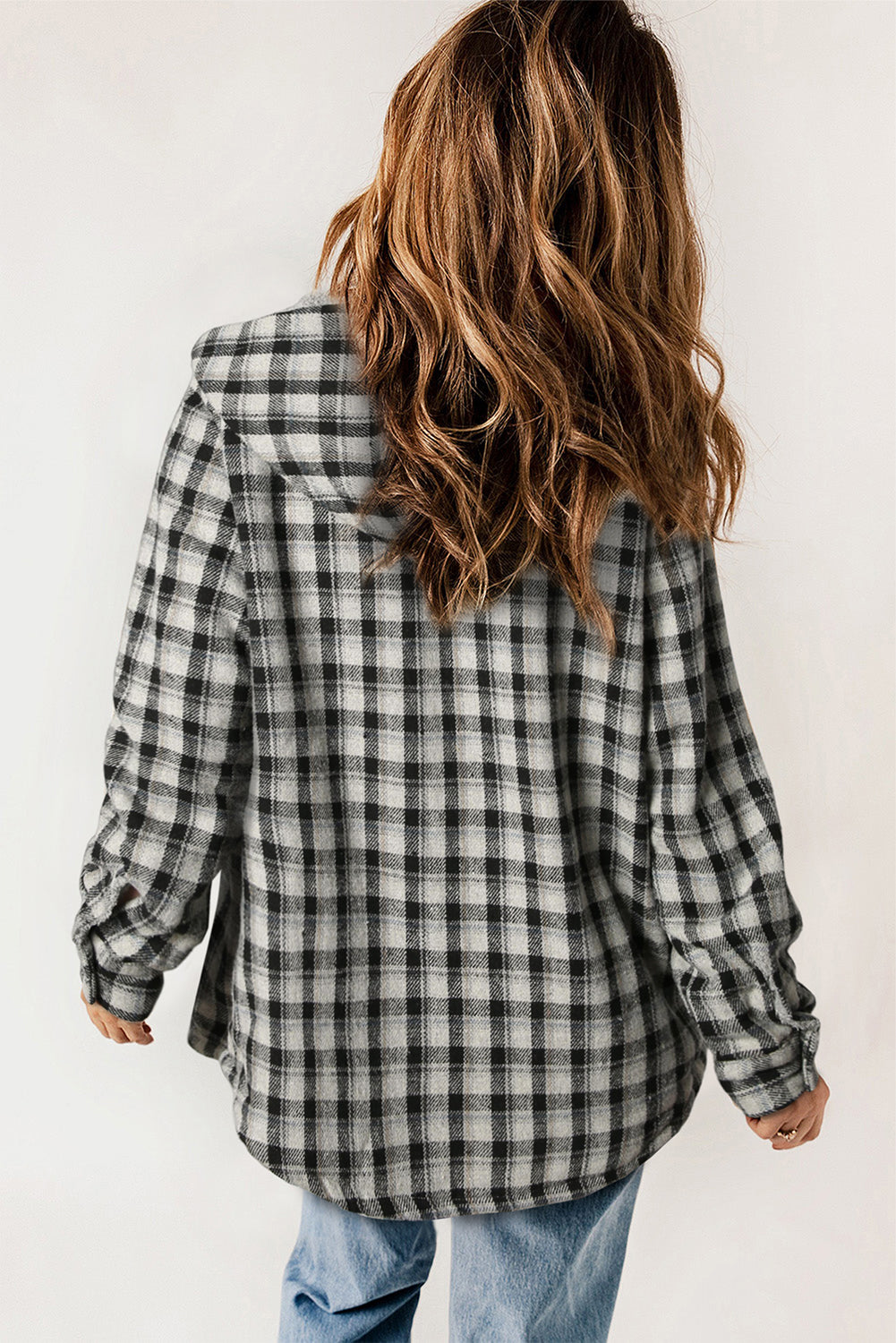 plaid shacket for women