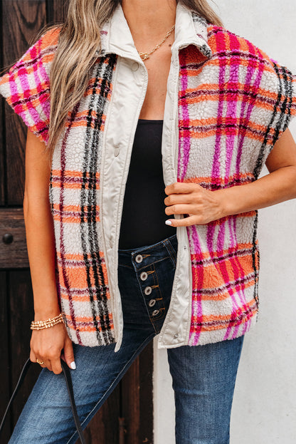 plaid jacket vest