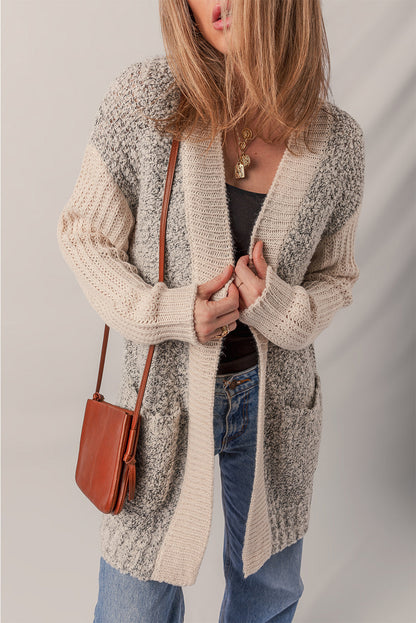 color block cardigan