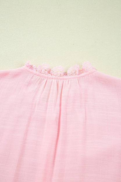 lace patchwork shirt