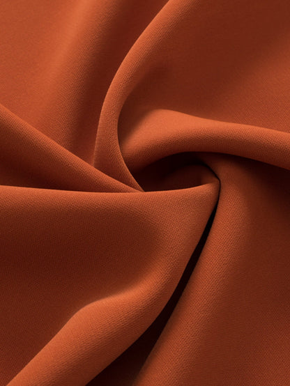 Golden Flame Wrap Sleeve V-Neck Plus Size Blouse