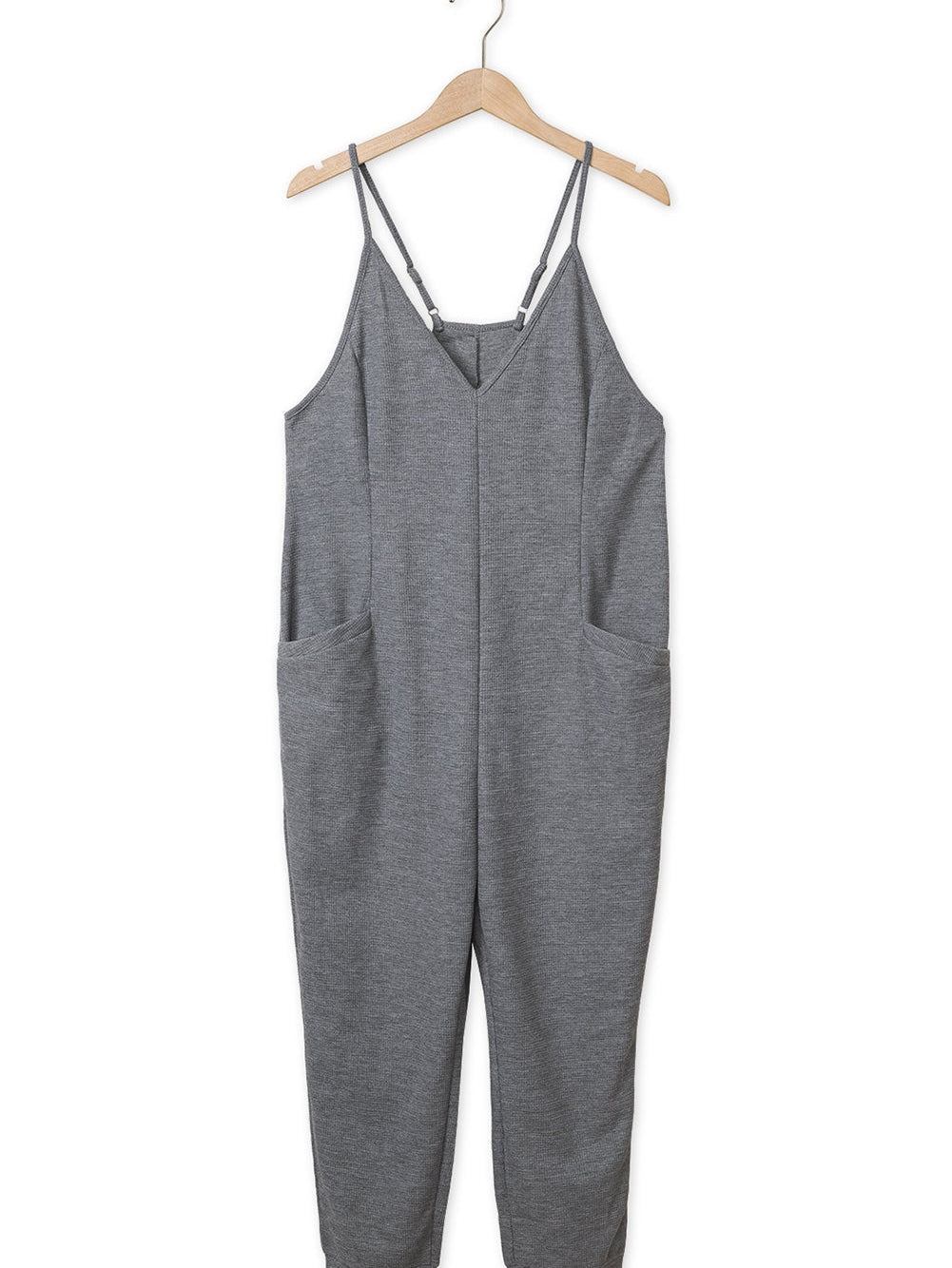 Elevate Your Street Style with Women's Sleeveless V-Neck Jumpsuit