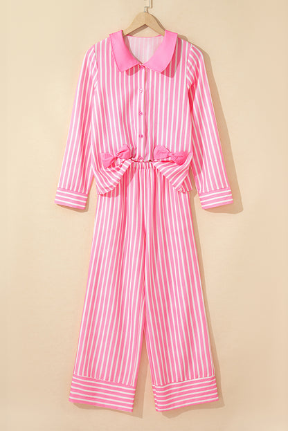 striped pajama set