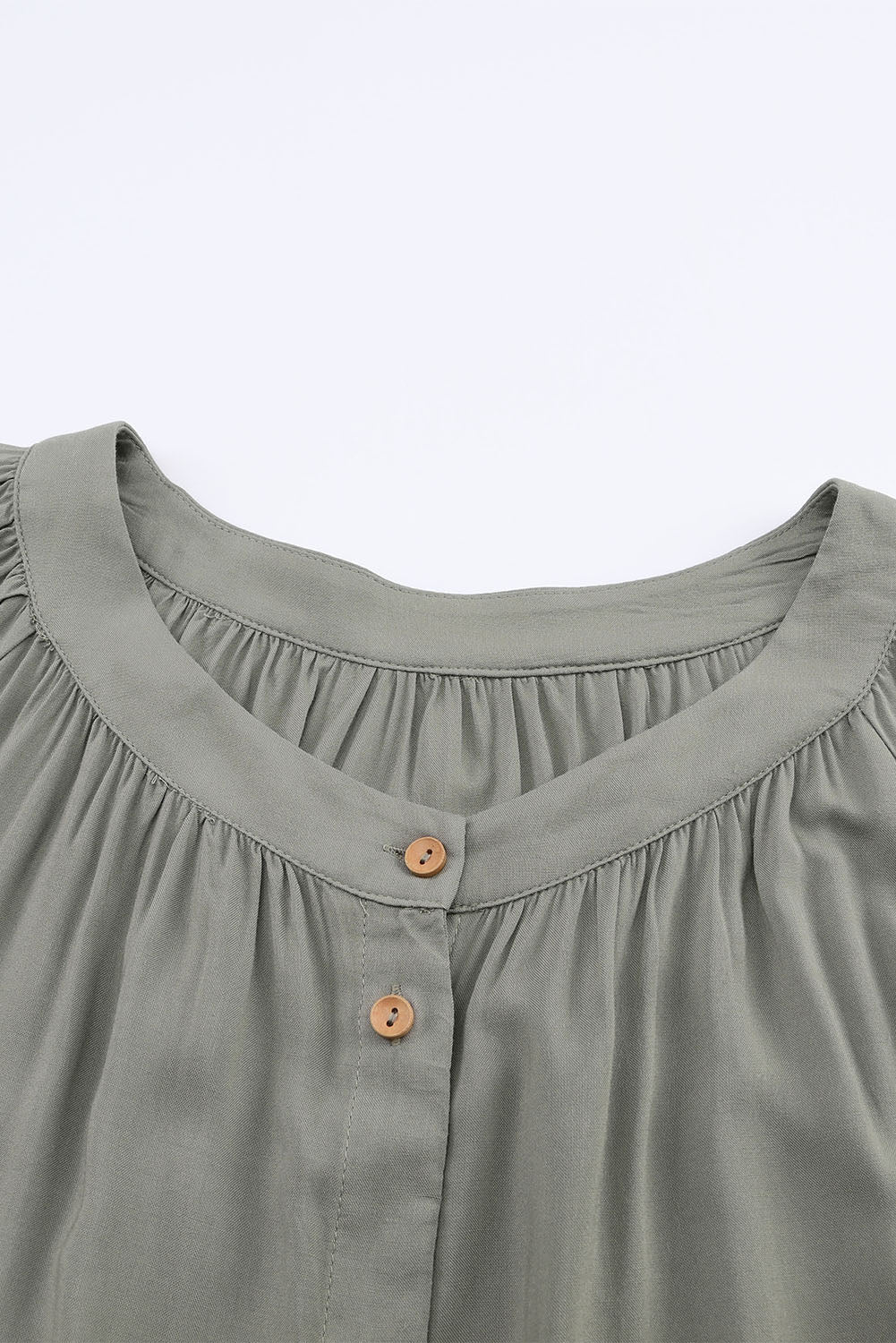 Emerald Plus Size Ruffled Tiered Split Neck Blouse