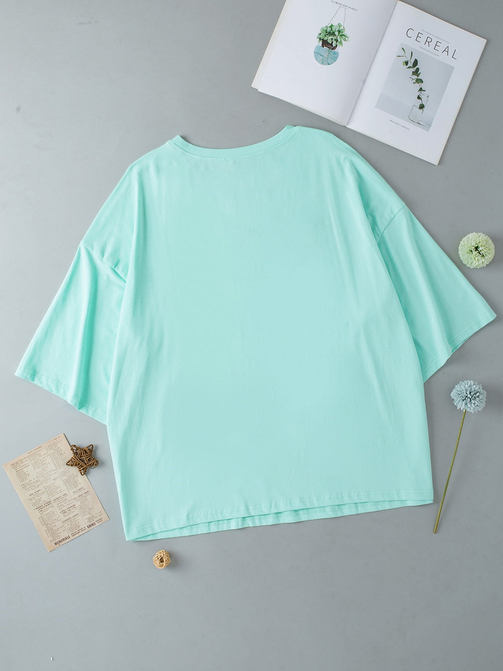 Moonlit Jade Starry Plus Size Tunic