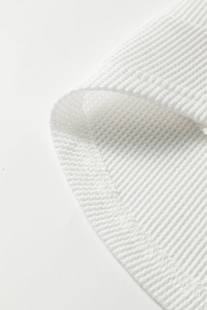 waffle long sleeve top