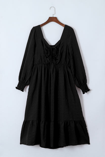 black plus size dress