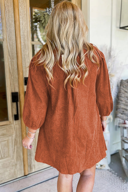 corduroy mini dress