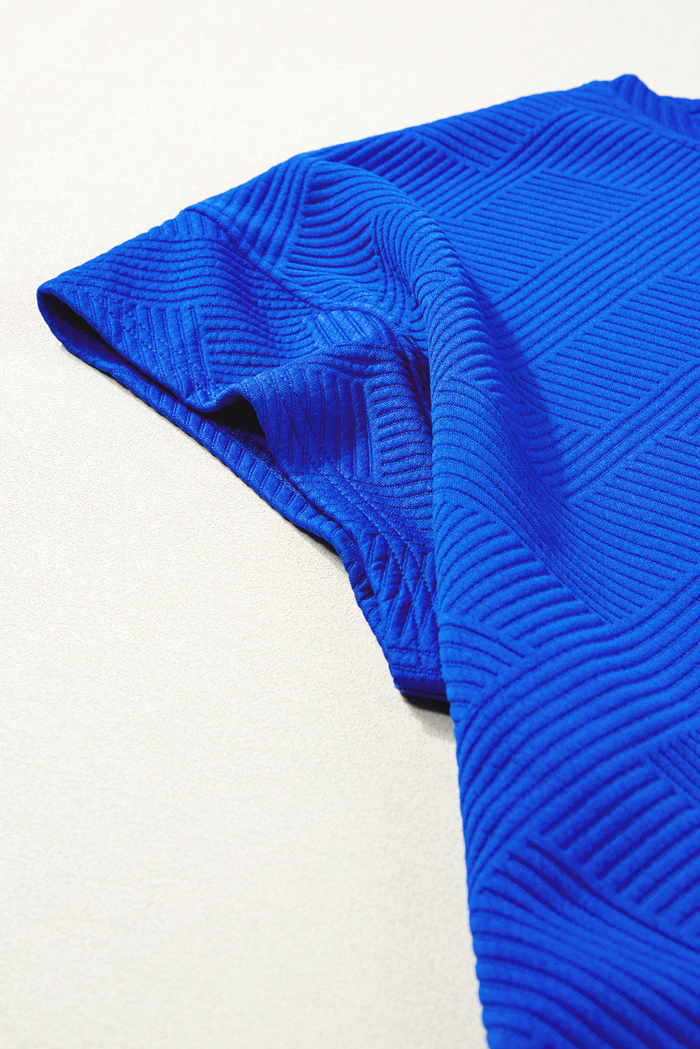 Stylish Dark Blue Textured Plus Size Lounge Set