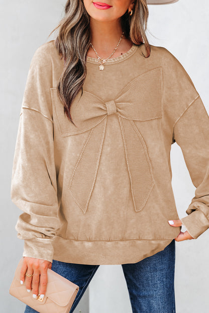 big bow pullover sweatshirt