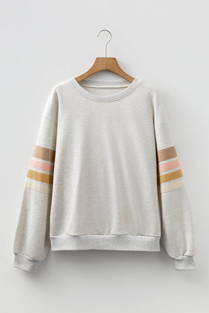 light grey sweatshirt