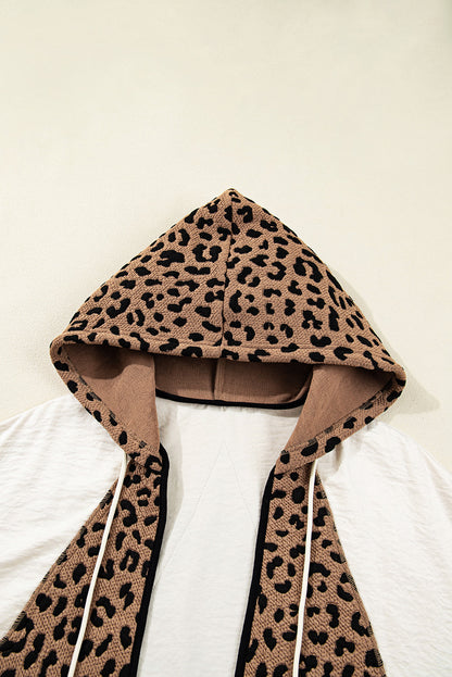 leopard patchwork jacket