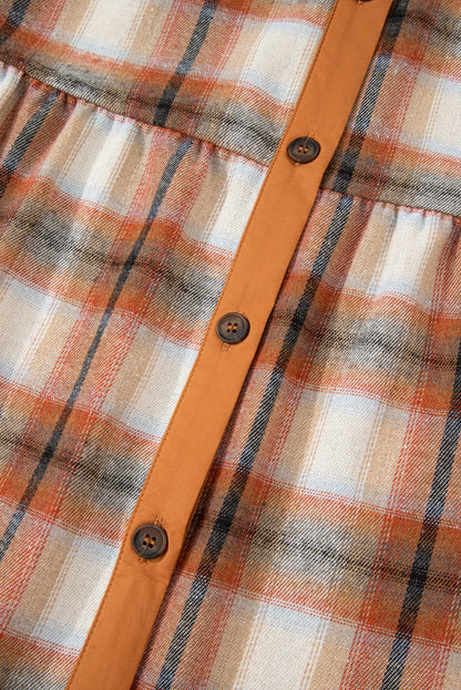 plaid shirt dress