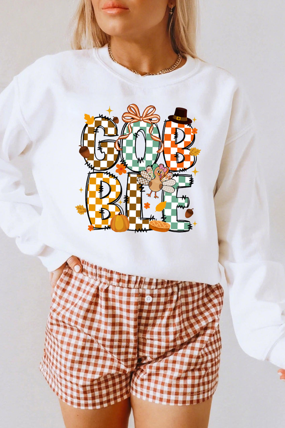 thanksgiving graphic sweatshirt