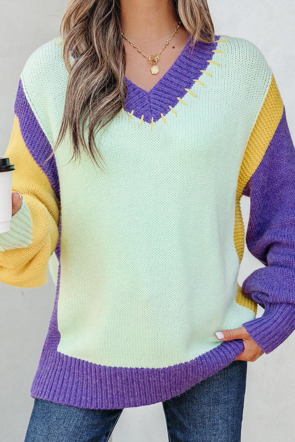 drop shoulder sweater