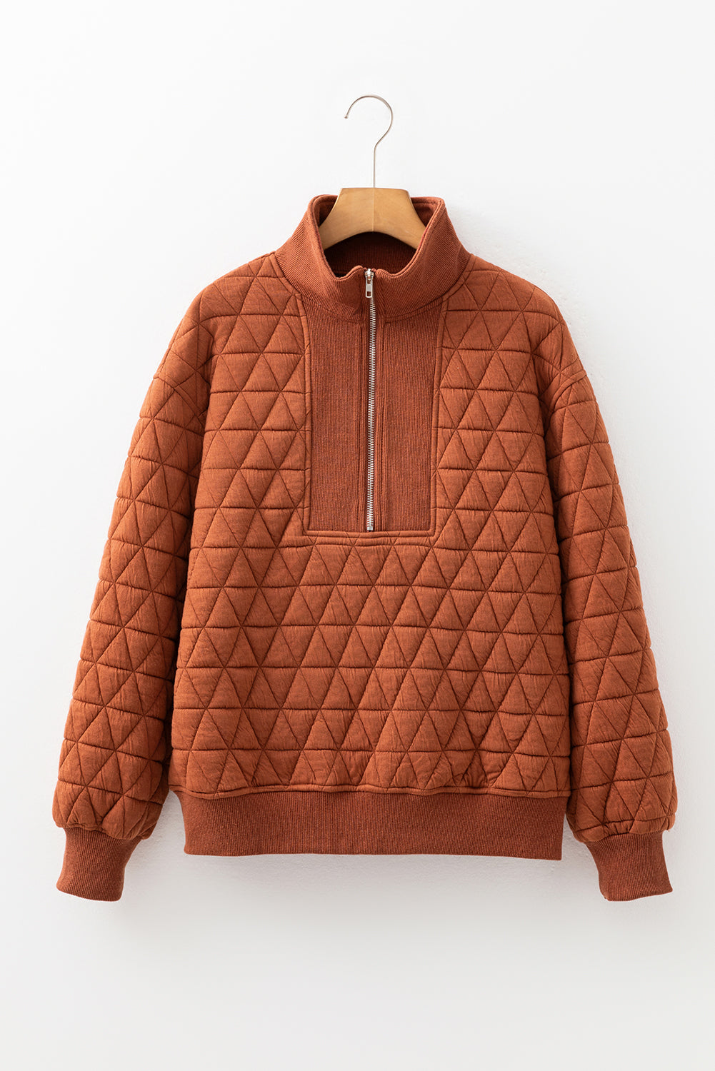 quilted sweatshirt