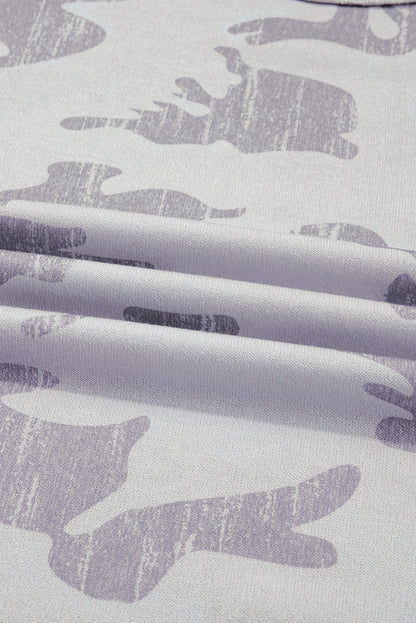 camouflage print sweatshirt