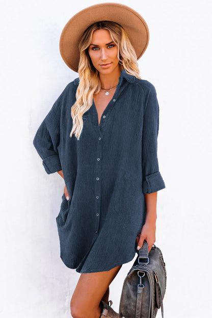 corduroy shirt dress