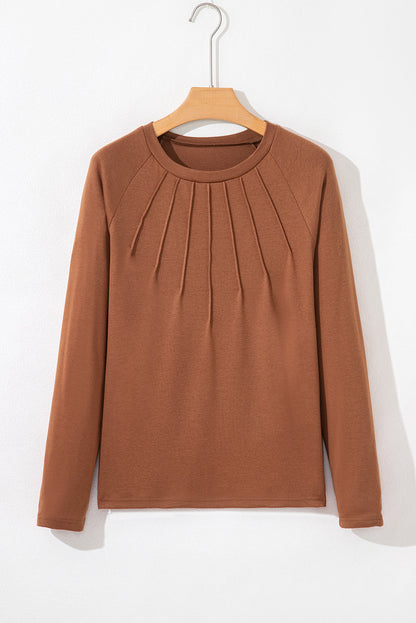 solid long sleeve top