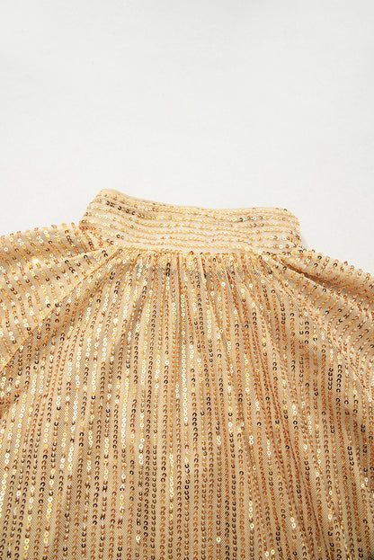 gold metallic blouse