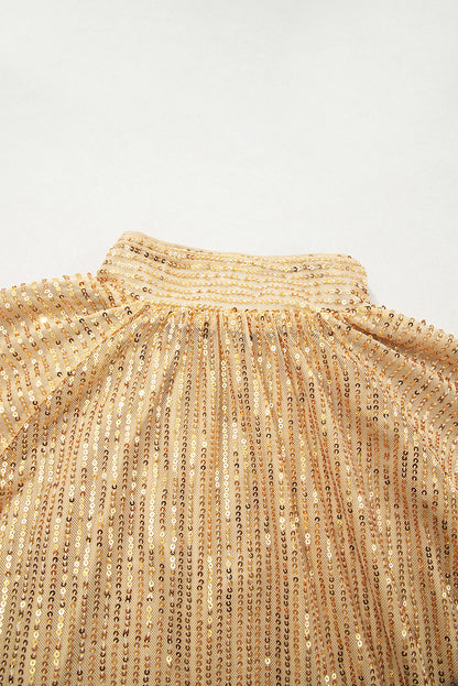 gold metallic blouse