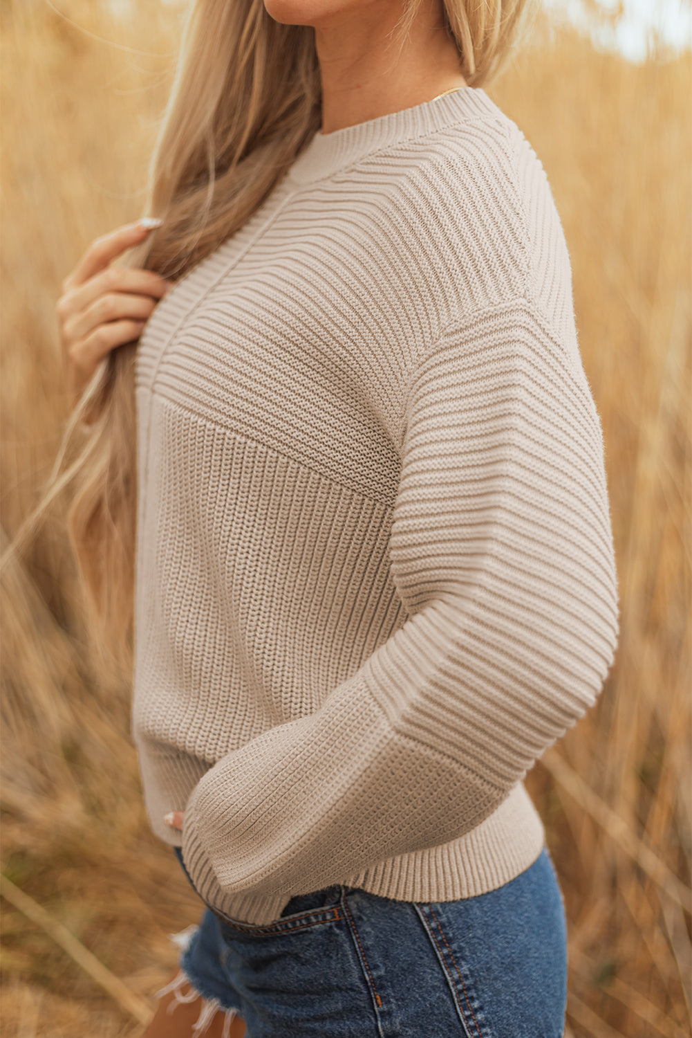 womens puff sleeve sweater