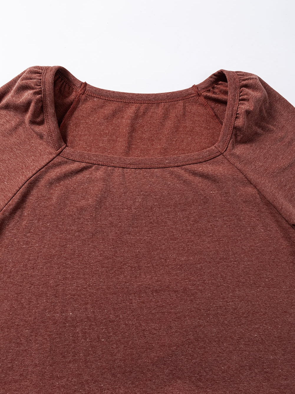 Gold Flame Square Neck Plus Size Knit Top