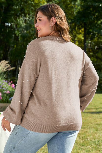 plus size sweater with pearls