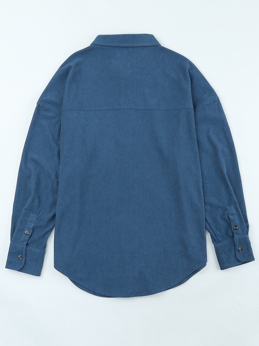 Elegant Button-Up V-Neck Long Sleeve Blouse