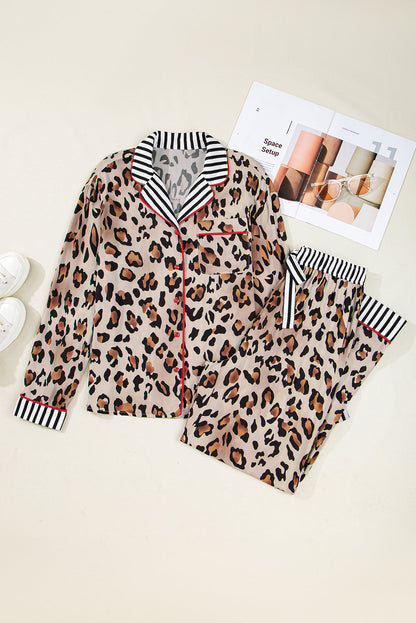 leopard pajama set