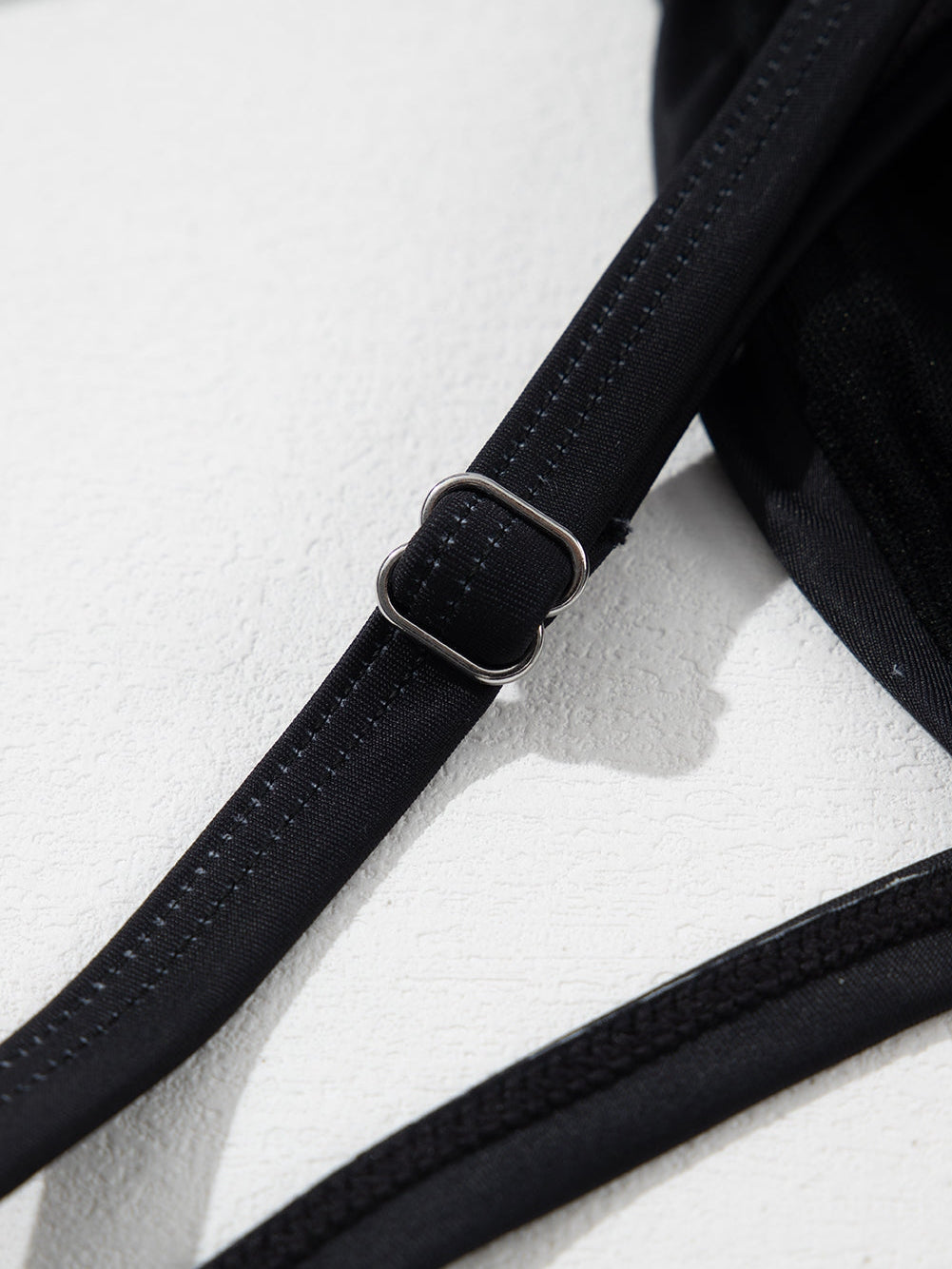 Elegant Black Floral Crisscross Back One-Piece Swimsuit