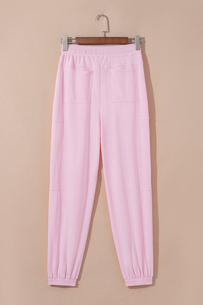 light pink jogger pants