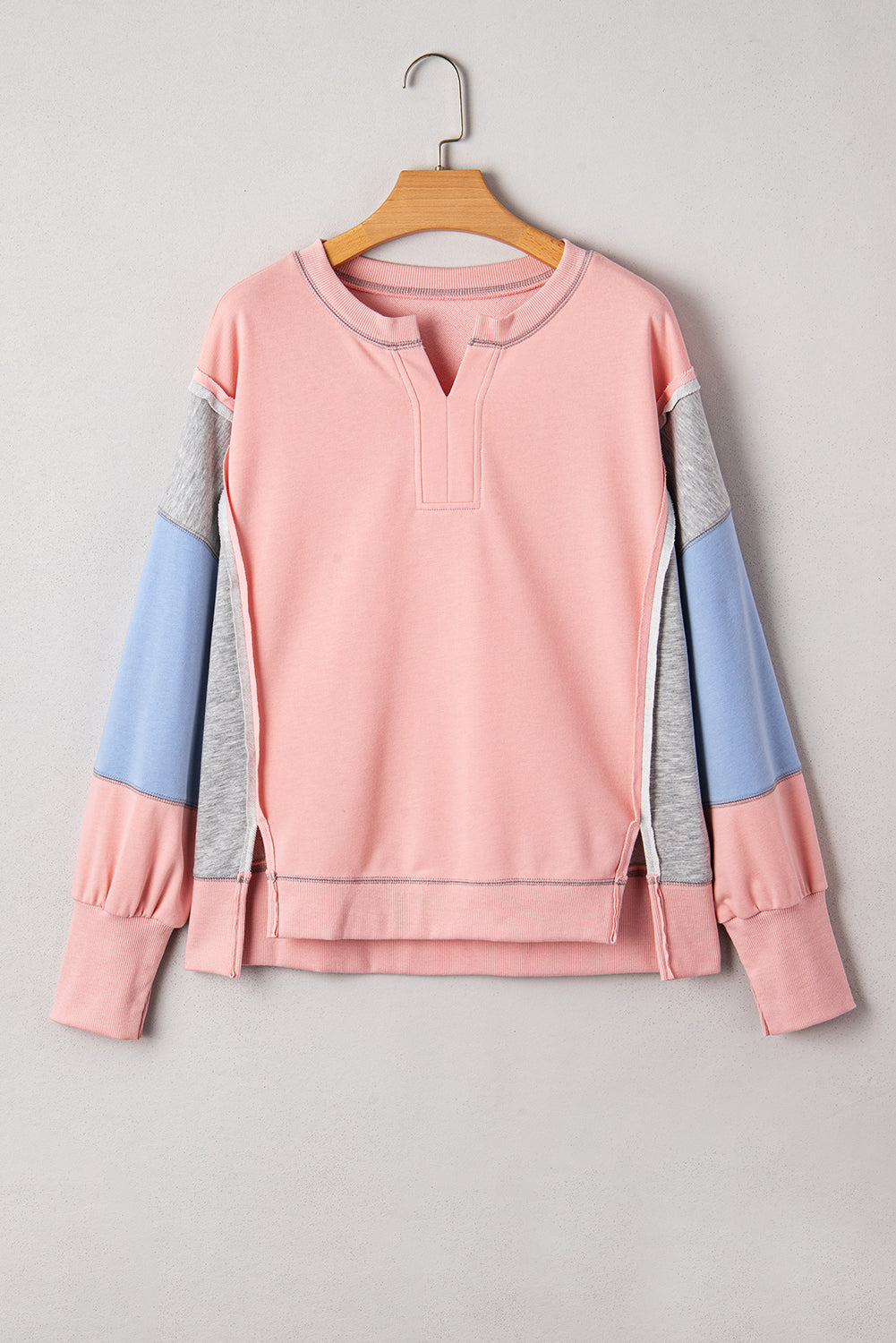 color block sweatshirt