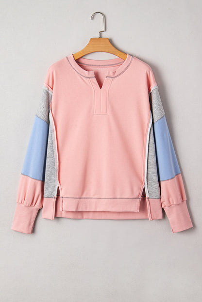 color block sweatshirt