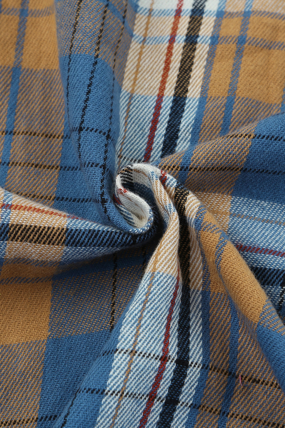 Green Plaid Shacket with Button Up Chest Pockets