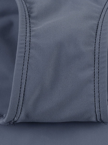 Grey Skirted Plus Size Swim Bottom