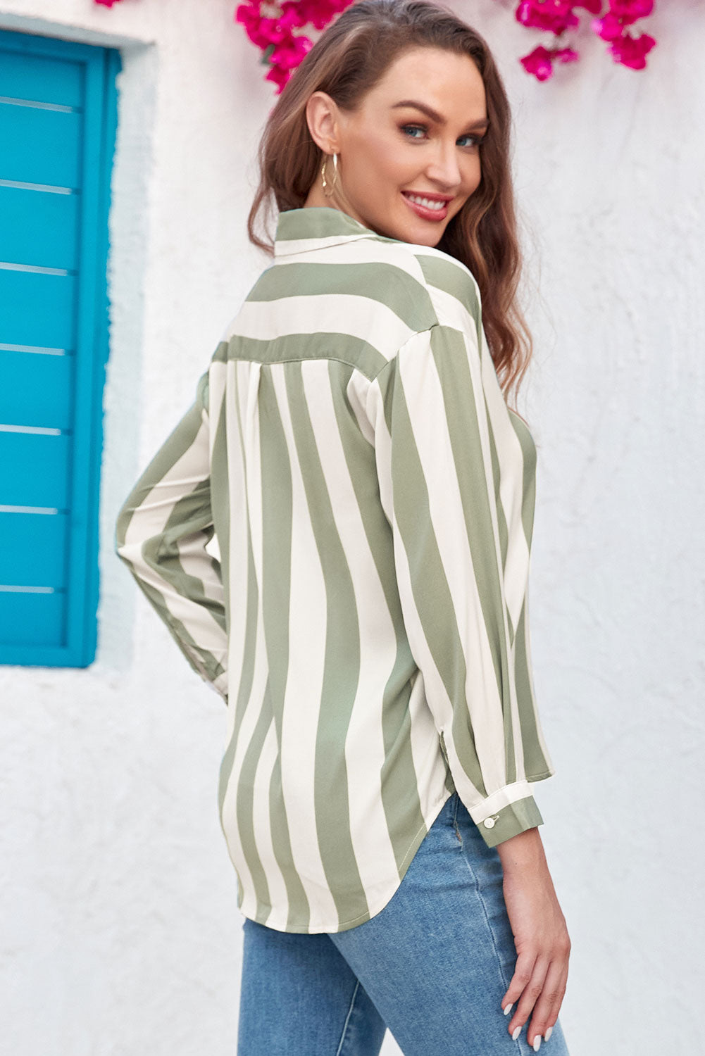 striped long sleeve shirt