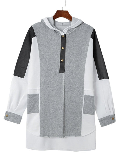 Pleated Polka Dot Tie Stand Collar Mini Dress