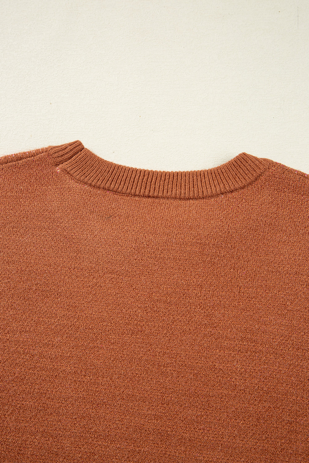 brown floral sweater