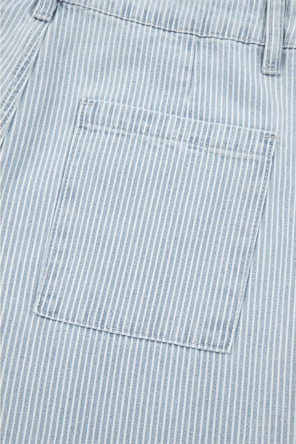 stripe wide leg jeans