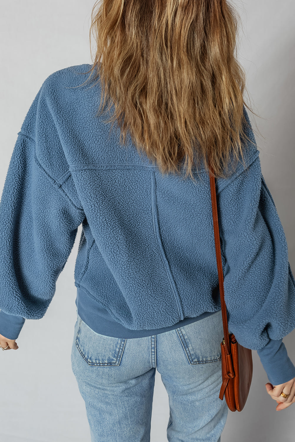 cozy sherpa sweatshirt