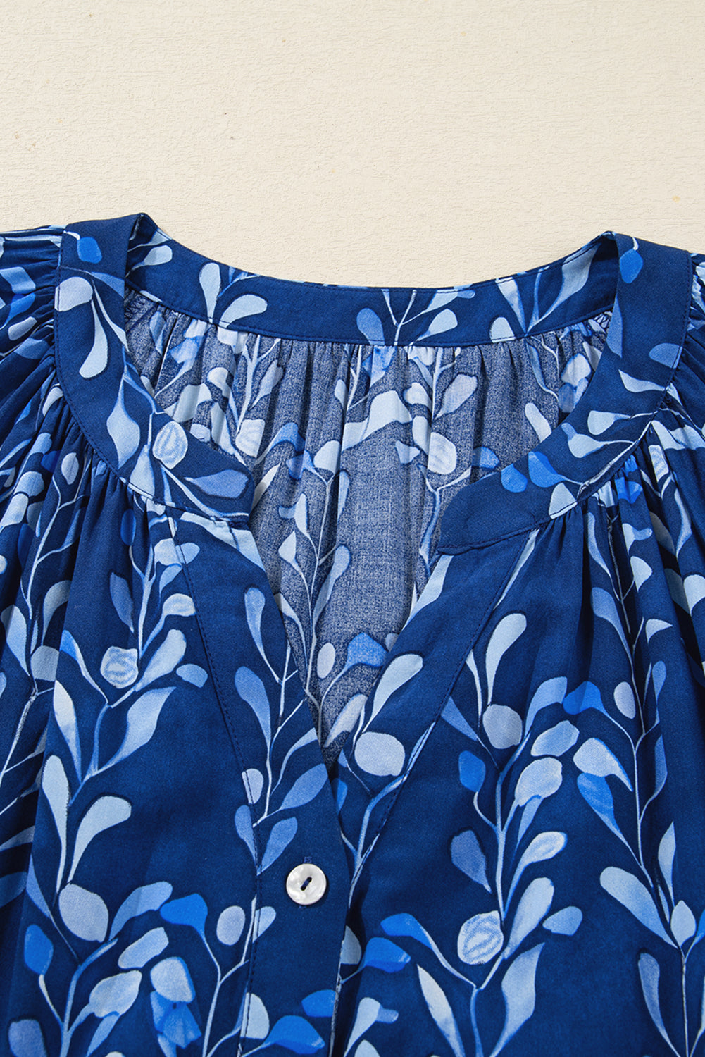 botanical print blouse