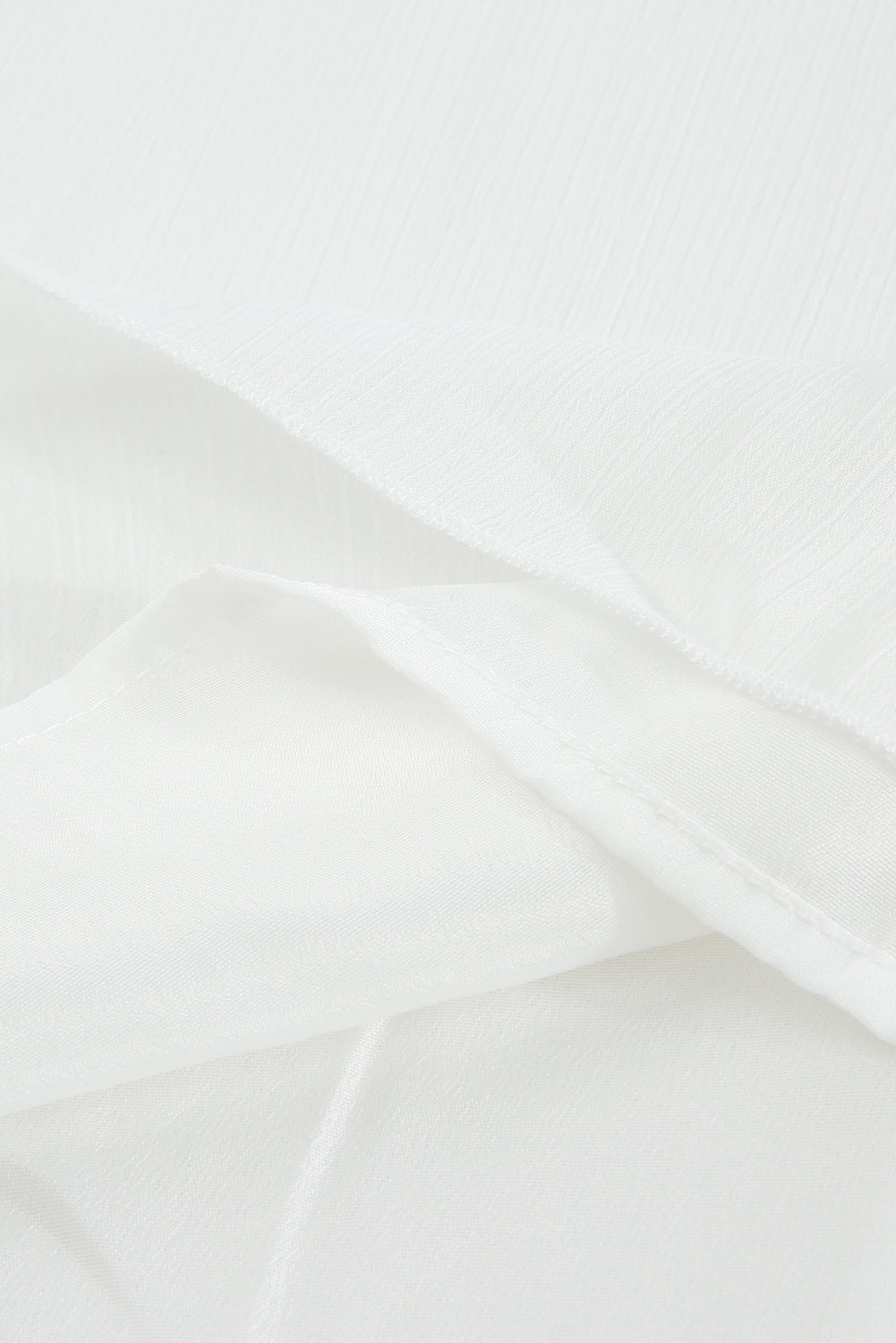 Elegant White Chiffon Ruffle Tank Top