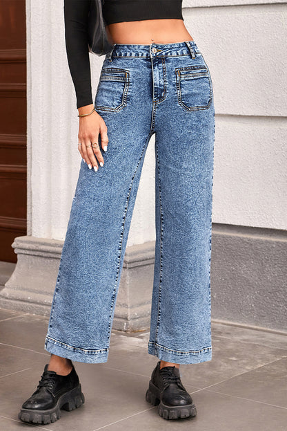 straight leg loose jeans