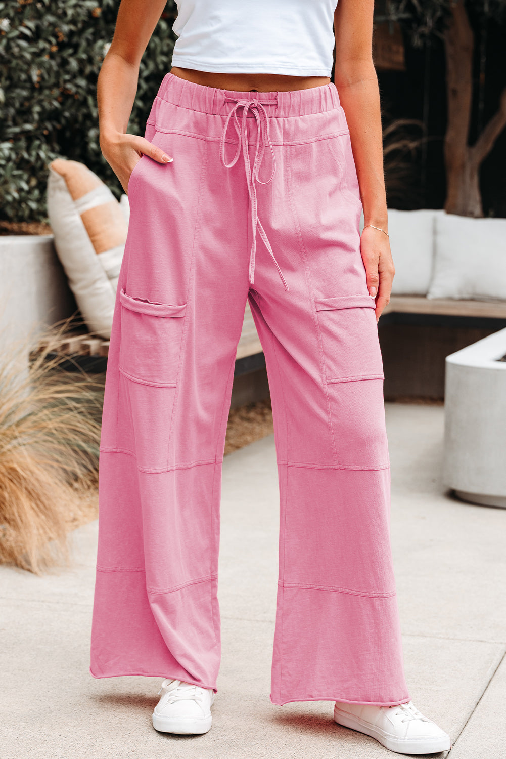 wide leg cargo pants womens
