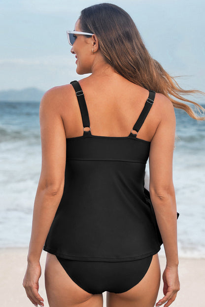 black tankini top