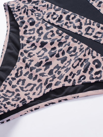 Black Mesh Cutout One-shoulder Monokini