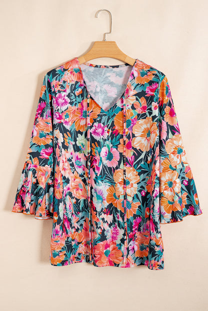 floral blouse long sleeve